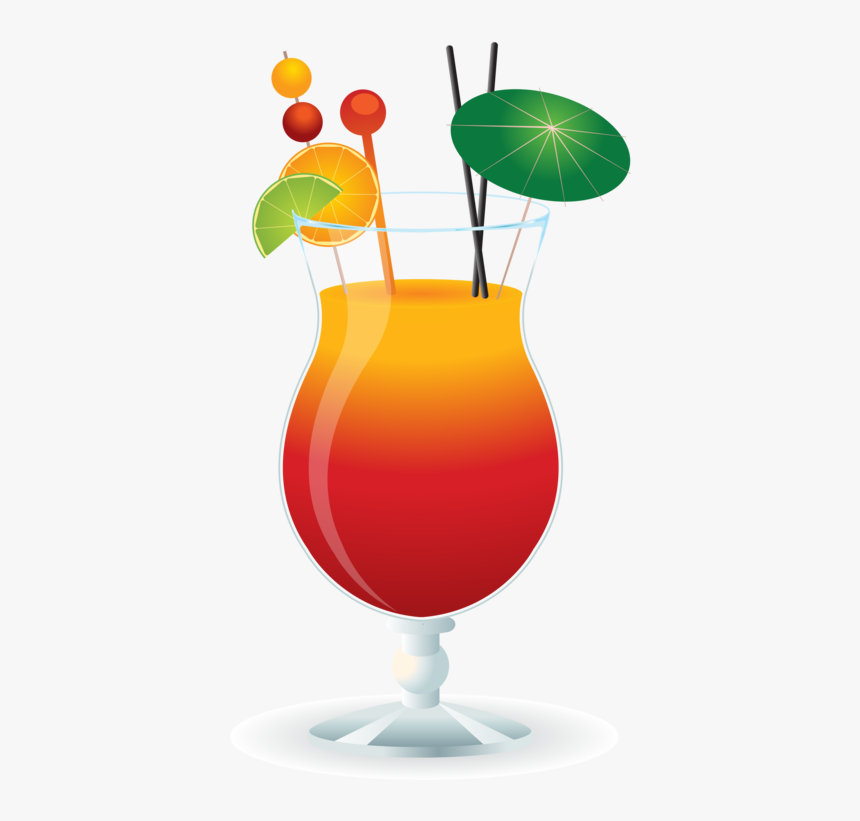 Non Alcoholic Beverage,cocktail,drink - Clipart Cocktail Glass, HD Png Download, Free Download