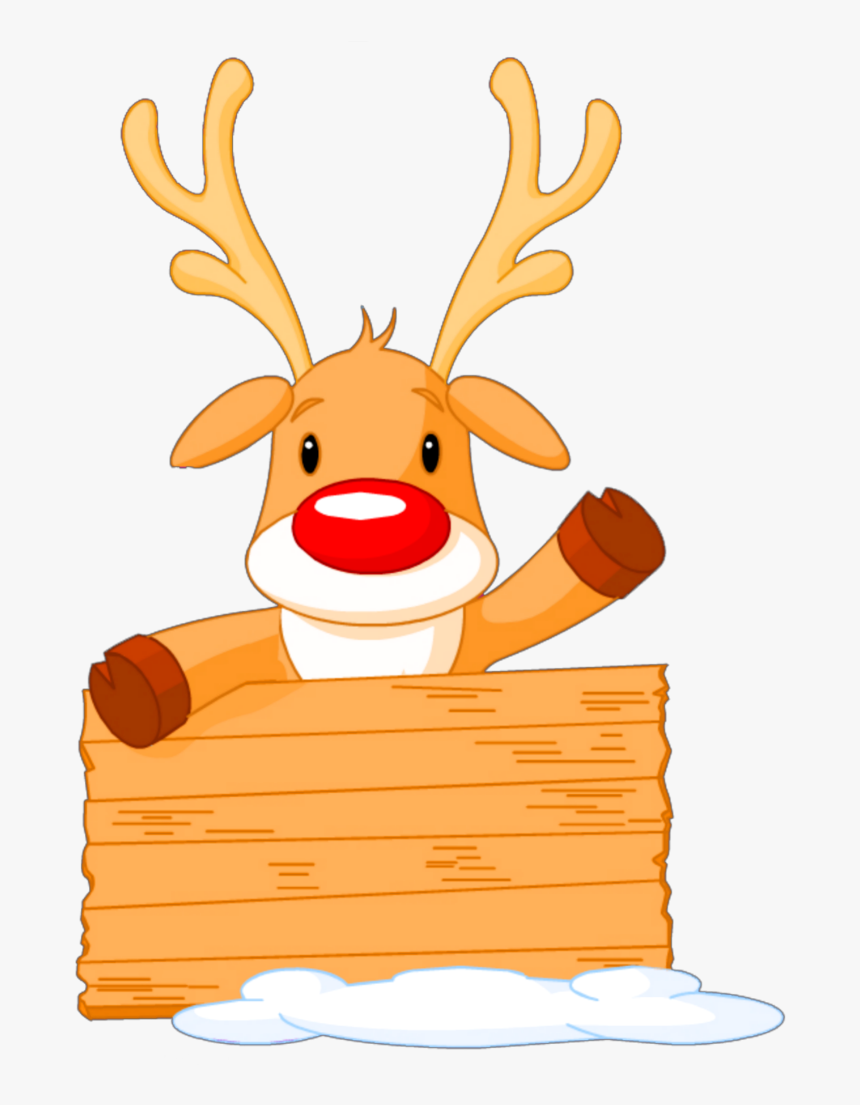 #ftestickers #christmas #reindeer #rudolph #cute - Cute Rudolph The Red Nosed, HD Png Download, Free Download