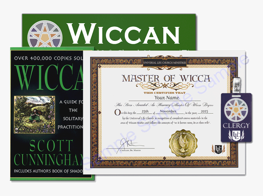 Master Of Wicca Degree Kit - Diploma, HD Png Download, Free Download