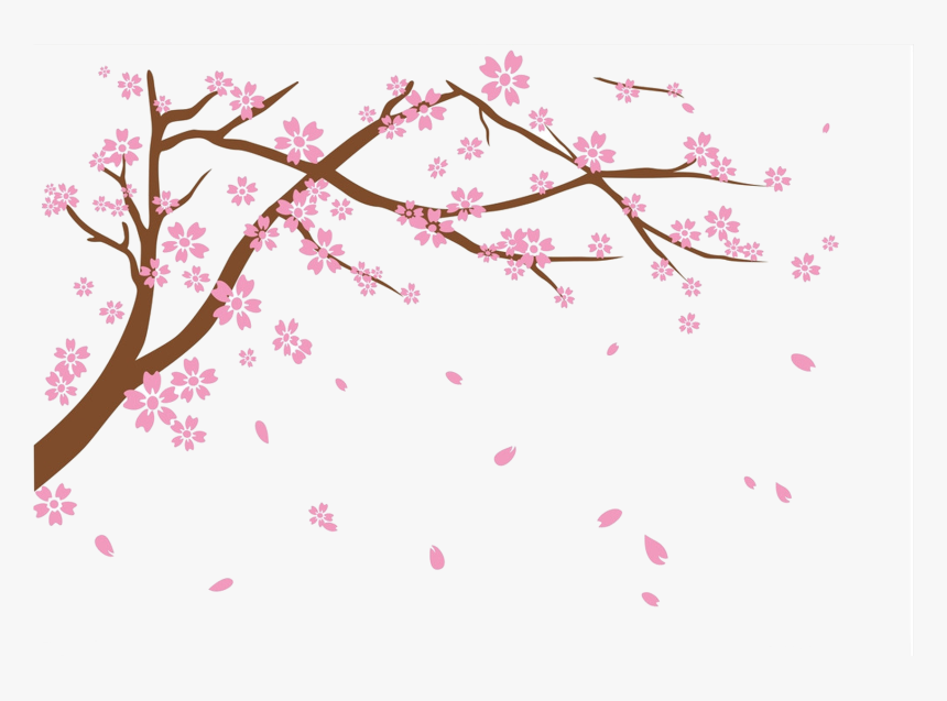 Transparent Cherry Blossom Png Transparent - Falling Cherry Blossoms Png, Png Download, Free Download