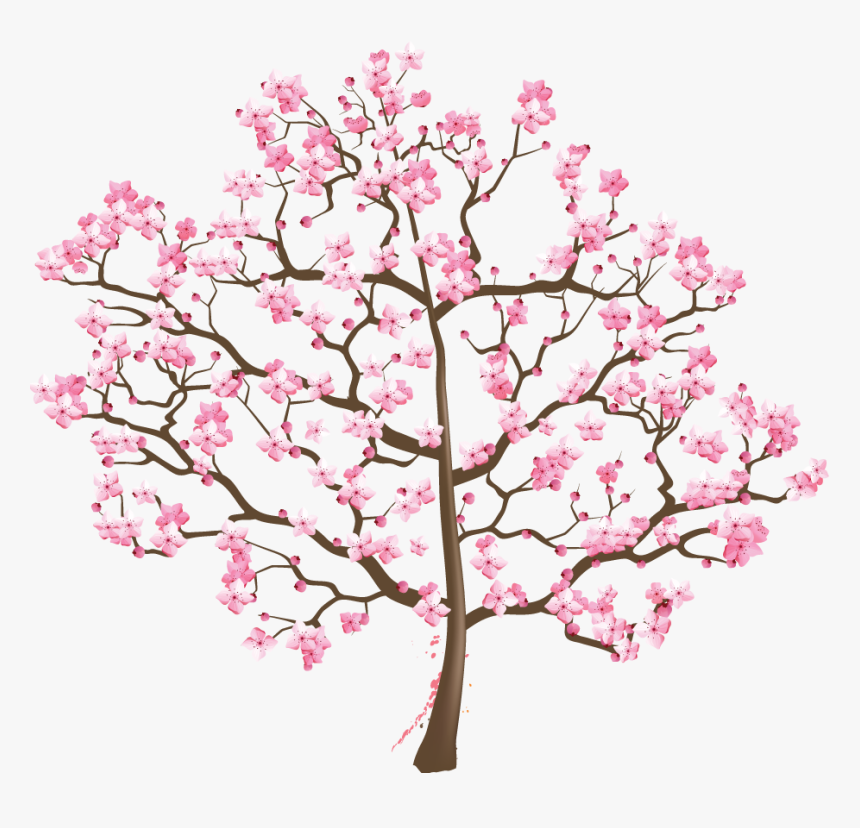 Transparent Cherry Blossom Png - Cherry Blossom Transparent Flowering Trees, Png Download, Free Download