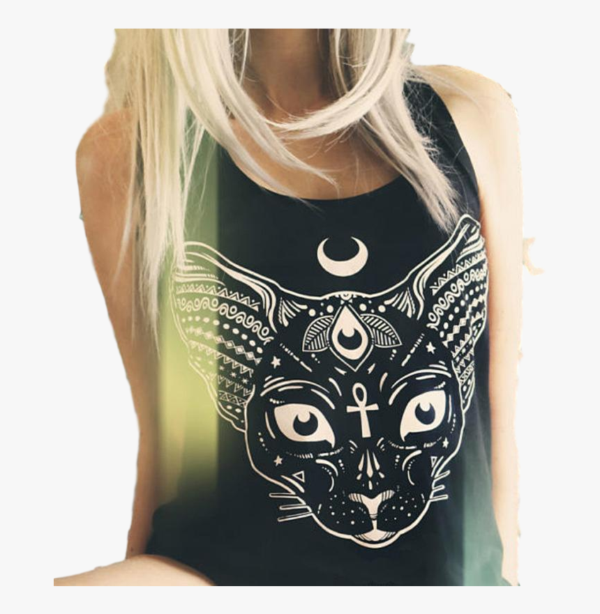 Wicked Wiccan Graphic Tank Top - Diseños De Remeras Goticas, HD Png Download, Free Download