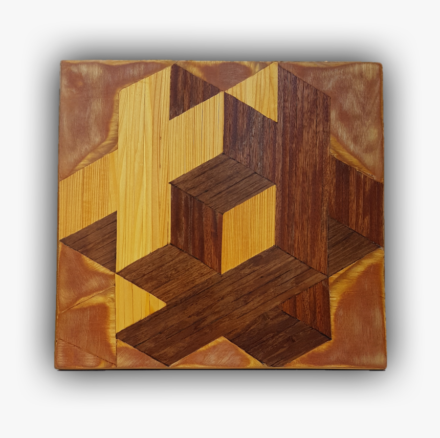 017 Cube With Cross - Plywood, HD Png Download, Free Download