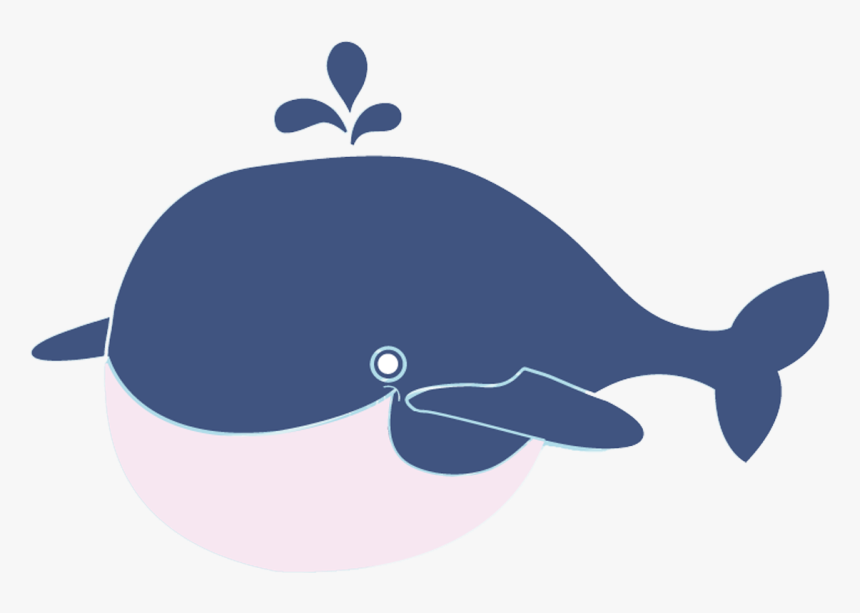 Clip Art Cute Whales - Hình Cá Voi Dễ Thương, HD Png Download, Free Download