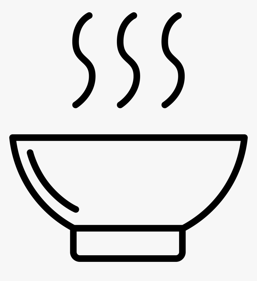 Transparent Soup Png - Bowl Of Soup Drawing, Png Download, Free Download