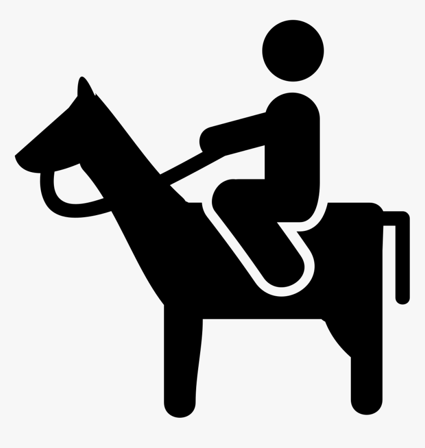 Png File Svg - Man Riding Horse Clipart, Transparent Png, Free Download