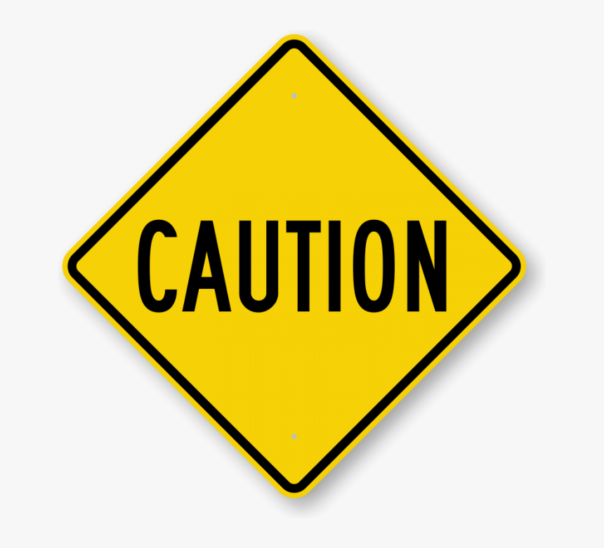 Danger Ahead Png Photos - Slow Signs, Transparent Png, Free Download
