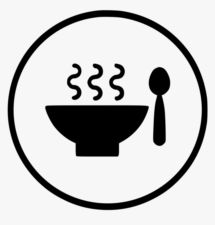 Drink Healthy Hot Soup Bowl Spoon - Icon Bowl Spoon, HD Png Download, Free Download