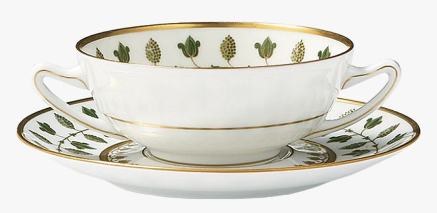 Matignon Green Cream Soup Bowl & Saucer - Cup, HD Png Download, Free Download