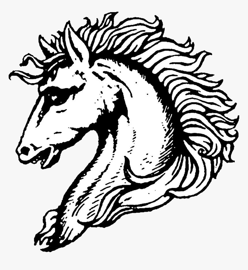 Clip Art Heraldic Horse - Horse Head Coat Of Arms, HD Png Download, Free Download