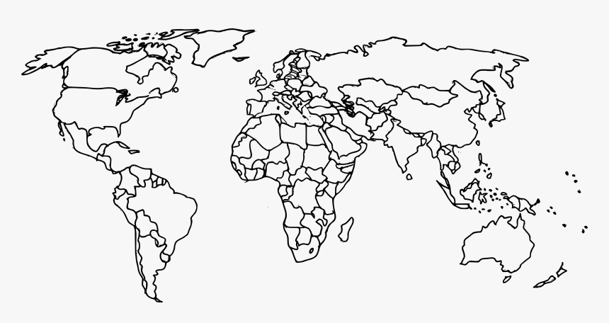 Blank World Map With Countries And States