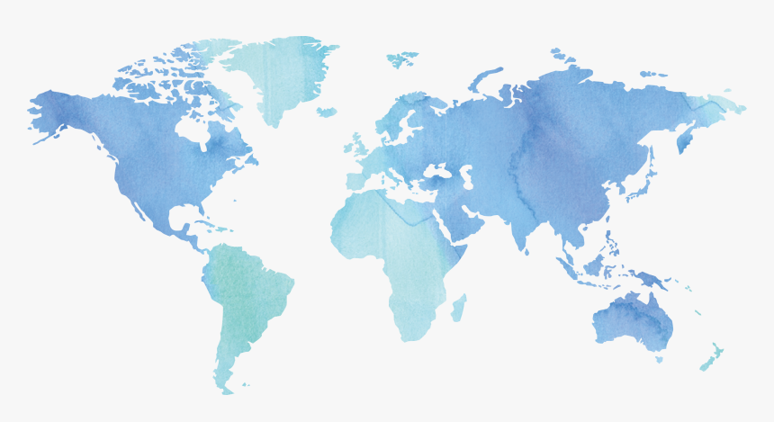 World Map Transparent Image - World Map Watercolor Png, Png Download, Free Download