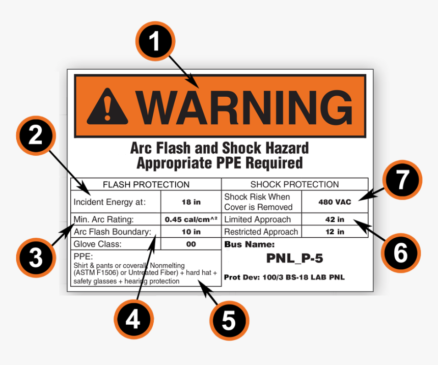 Arc Flash Label 2018, HD Png Download, Free Download