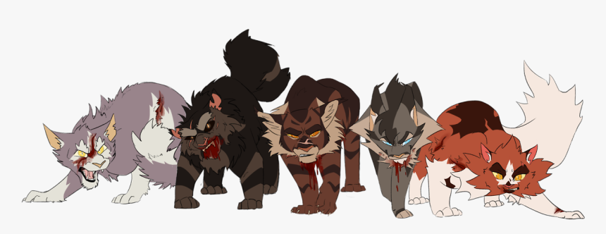 Dark Forest Catsthistleclaw, Brokenstar, Tigerstar, - Warrior Cats Evil Cats, HD Png Download, Free Download