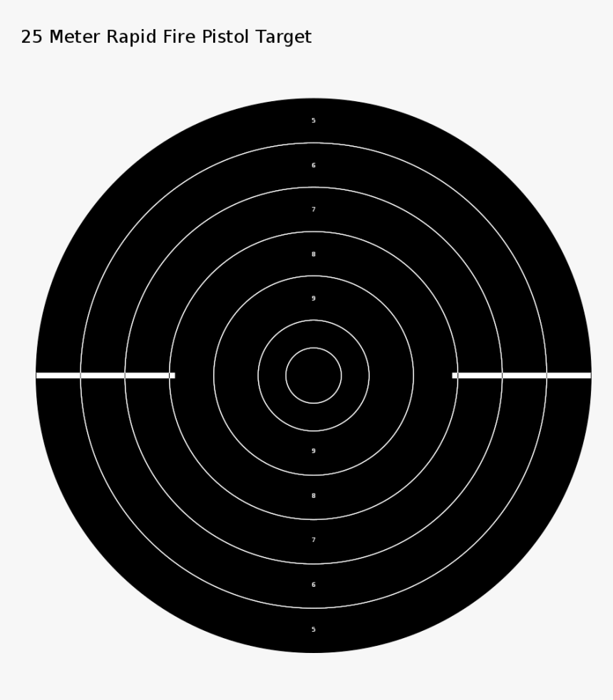 Transparent Target Bullseye Png - Duelling Target Issf, Png Download, Free Download