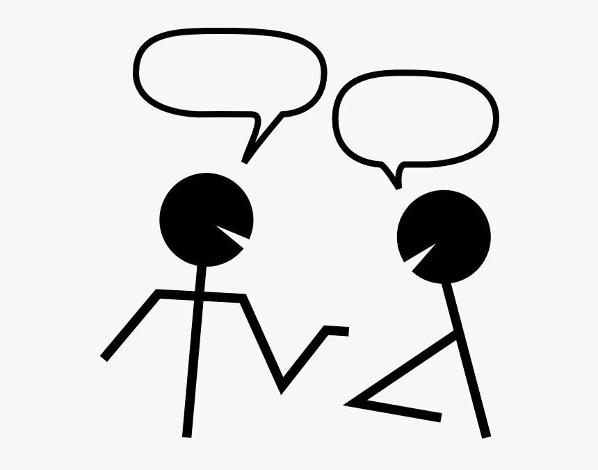 Two People Talking Clipart - Transparent Talking Clipart, HD Png Download, Free Download