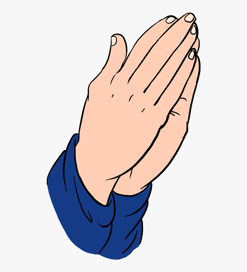 How To Draw Praying Hands - Praying Hands Drawing Easy, HD Png Download, Free Download