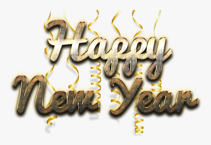 Happy New Year Word Art Free Png Image - Happy New Year Png, Transparent Png, Free Download