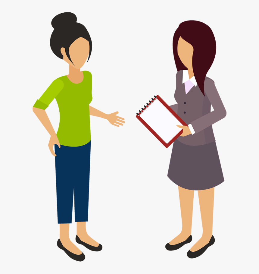 Suit Clipart Business Talk - Two Business Women Cartoon, HD Png Download, Free Download