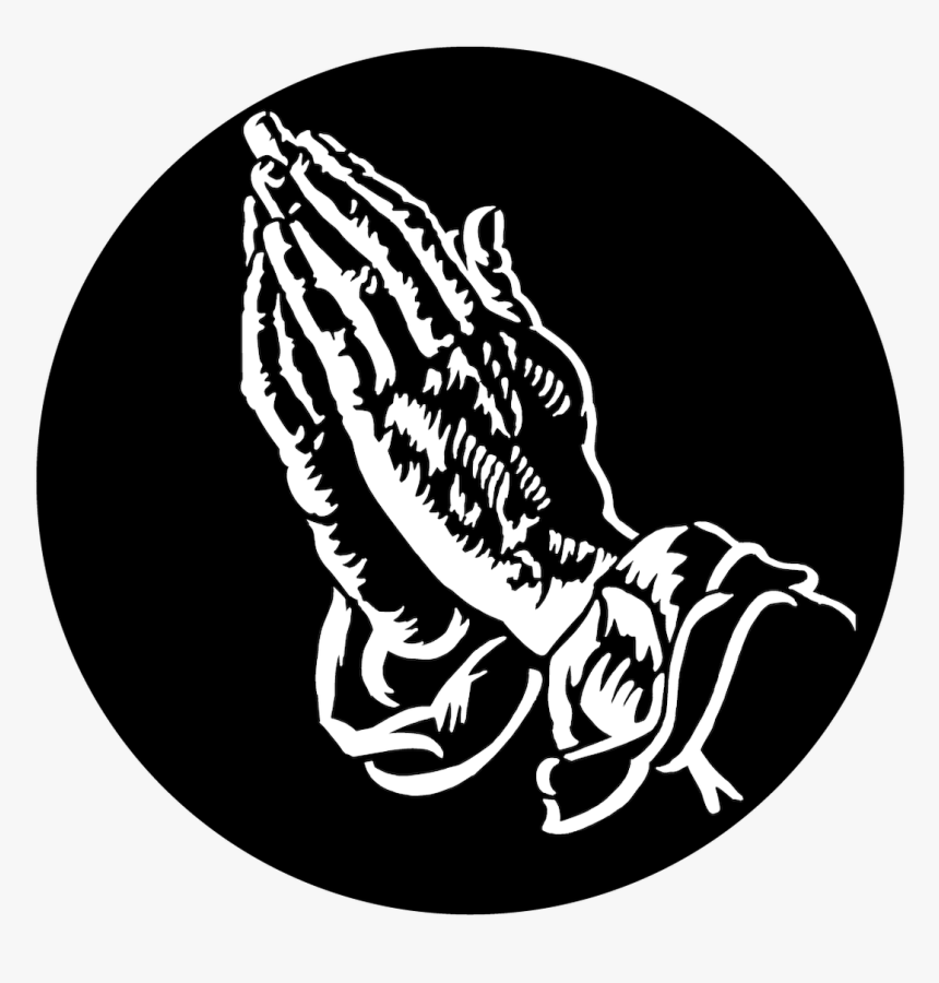 Apollo Designs "praying Hands - Black And White Praying Hands, HD Png Download, Free Download