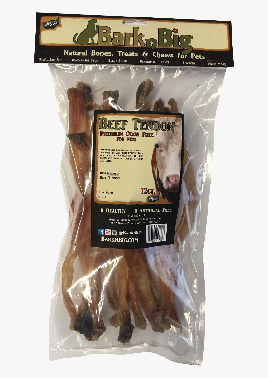 Beef Tendon Premium Chew Strip 12ct - Bratwurst, HD Png Download, Free Download