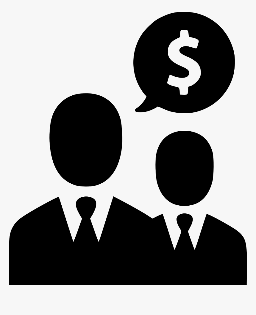 Dollar Businessmen Salesmen Income Negotiations Business - Business Partner Icon Png, Transparent Png, Free Download