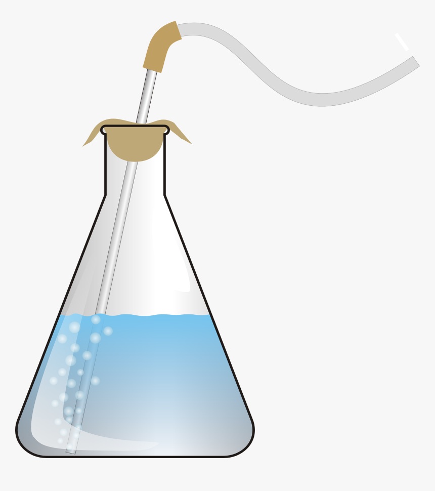 Erlenmeyer Flask Laboratory Flasks - Conical Flask With Tube, HD Png Download, Free Download