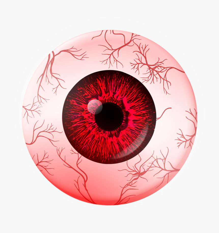 Oeil Rouge Png, Transparent Png, Free Download
