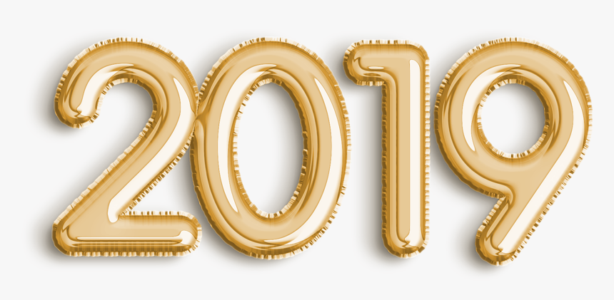 Happy New Year Gold Png - Gold Transparent Happy New Year 2019 Png, Png Download, Free Download