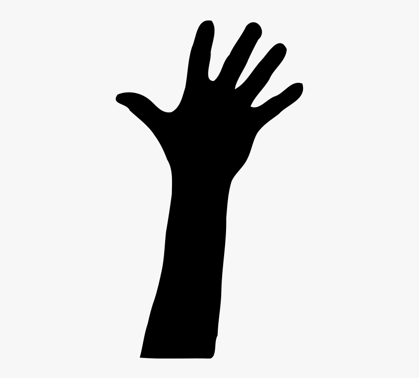 Praying Hands Silhouette Clip Art - Hand Silhouette Png, Transparent Png, Free Download