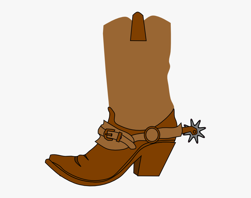 Cowboy Clipart Transparent Background - Cowboy Boot Clip Art, HD Png Download, Free Download