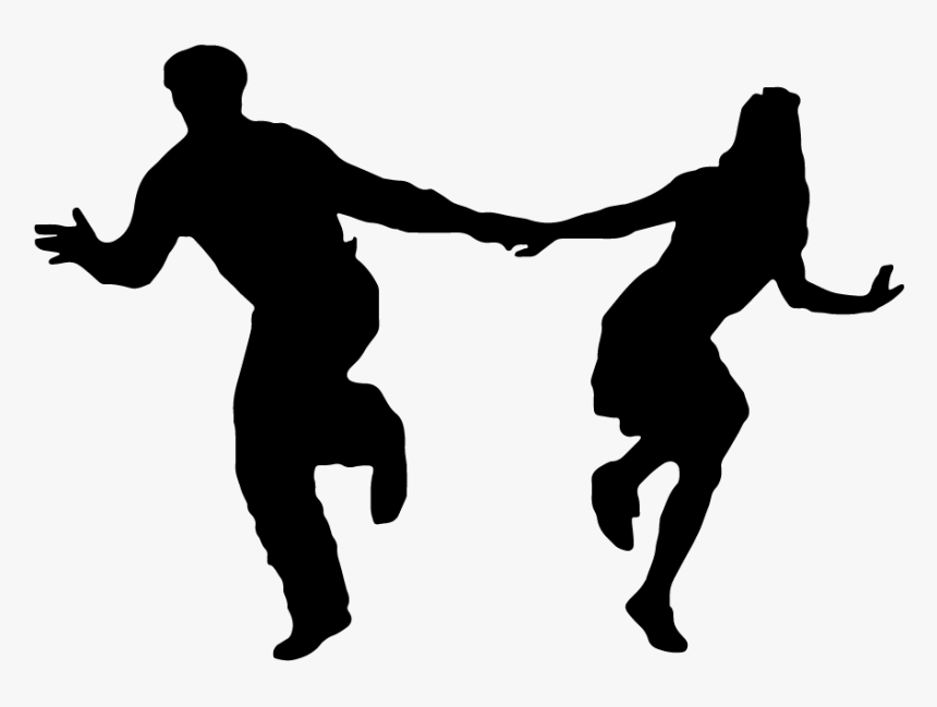 Jive Dance Silhouette - Collegiate Shag, HD Png Download, Free Download