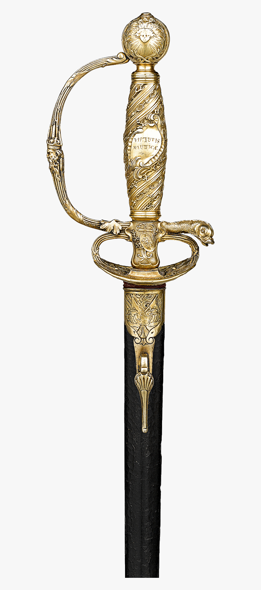 Louis Xv Royal Presentation Sword - Fencing Sword Png, Transparent Png, Free Download