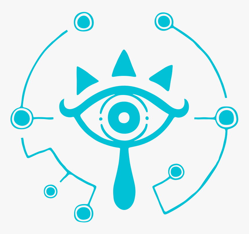 Botw Blue Sheikah Eye Symbol - Legend Of Zelda Simbolos, HD Png Download, Free Download