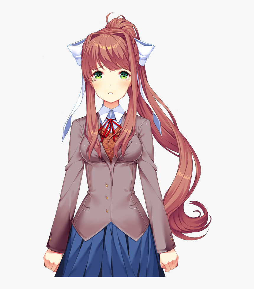 Doki Doki Literature Club Monika, HD Png Download, Free Download