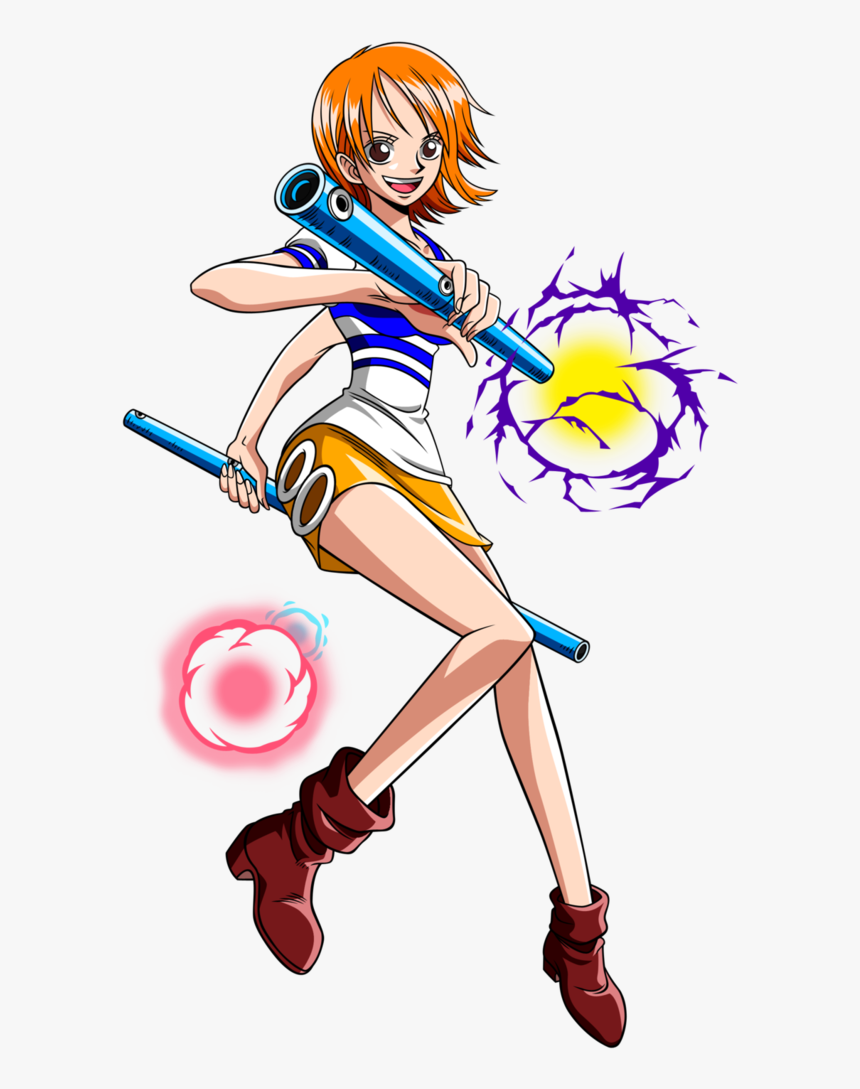 Nami Clima Tact Hd Wallpaper - One Piece Nami Fighting, HD Png Download is ...