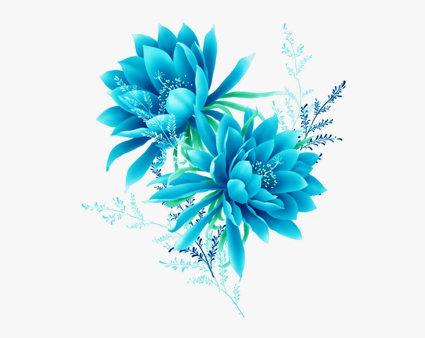 Blue Flower Png, Transparent Png, Free Download