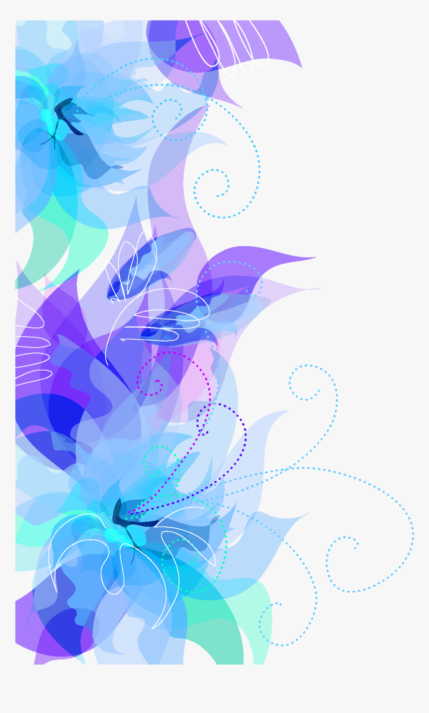 Transparent Decoration Decorative Graphic Free Download - Purple And Blue Border, HD Png Download, Free Download