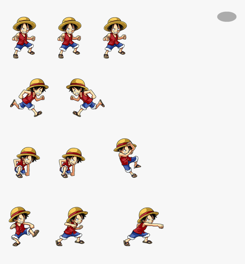 Luffy Sprite Sheet