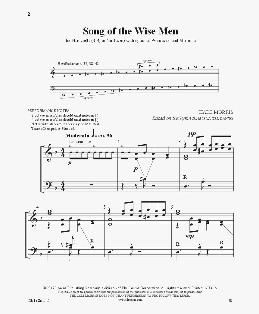 Transparent Wise Men Png - Sheet Music, Png Download, Free Download