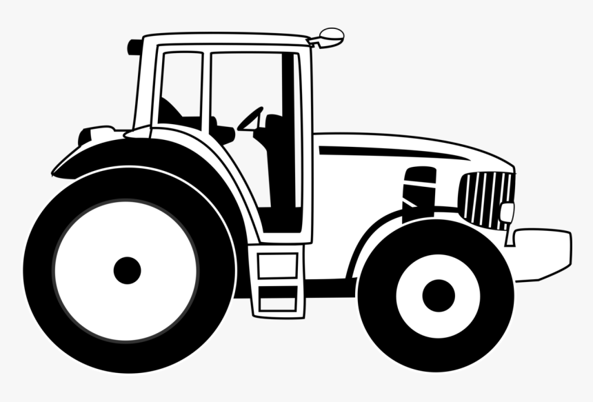 Download Clip Art John Deere Tractor Svg Tractor Clipart Black And White Hd Png Download Kindpng