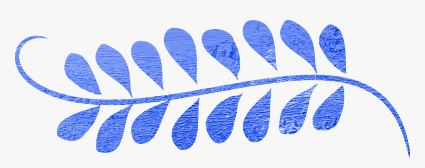 Leaf, Swirl, Blue, Decoration, Border - Leaf Border Line Png, Transparent Png, Free Download