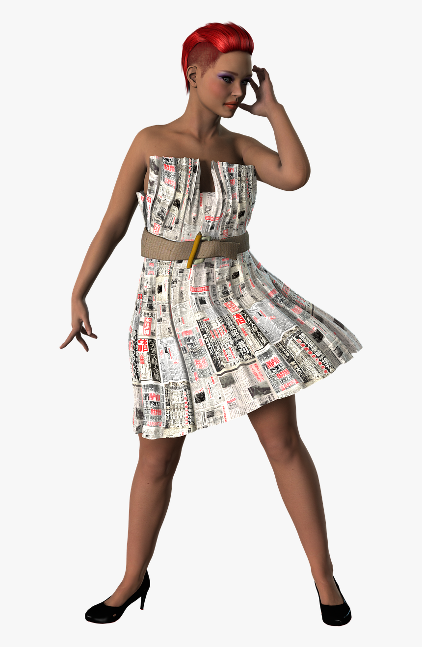 Transparent Woman In Dress Png - Plaid, Png Download, Free Download