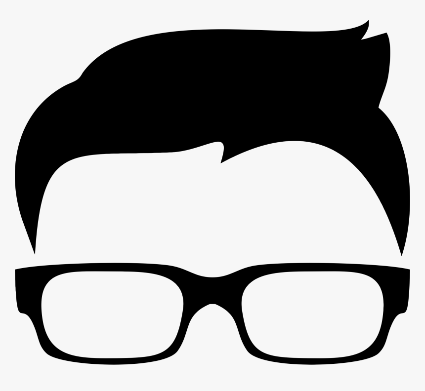 Big Glasses Cliparts - Guy With Glasses Clipart, HD Png Download, Free Download