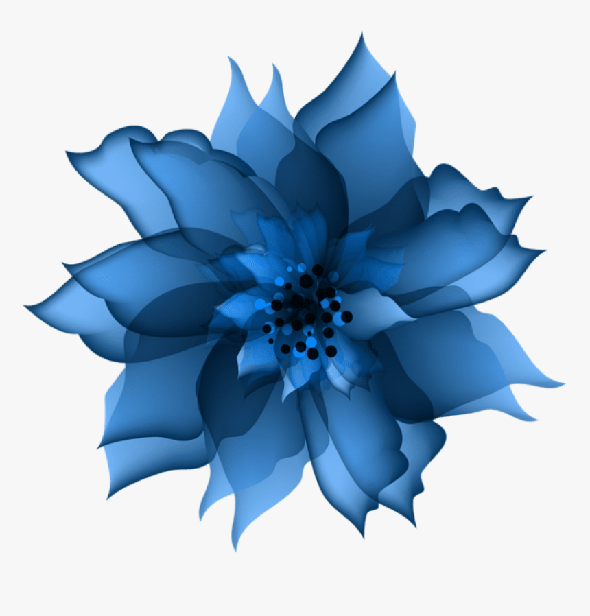 Blue Flower Png - Blue Flower No Background, Transparent Png, Free Download