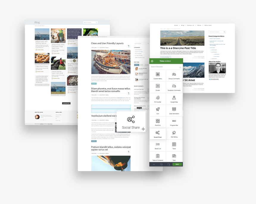 Visual Page Builder For More Traffic - Thrive Architect Blog Page, HD Png Download, Free Download