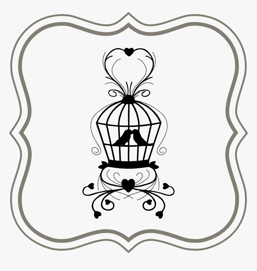Love Birds In Frame Clip Arts - We Dont Want Wedding Gifts, HD Png Download, Free Download
