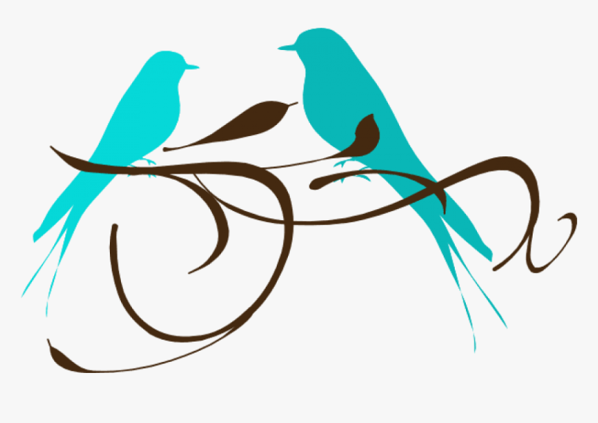 Free Png Download Teal Love Birds Png Images Background - Fall Birds Clip Art, Transparent Png, Free Download
