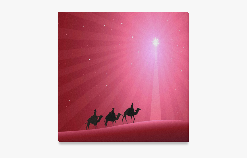 Three Wise Men Canvas Print 16"x16" - Reindeer, HD Png Download, Free Download