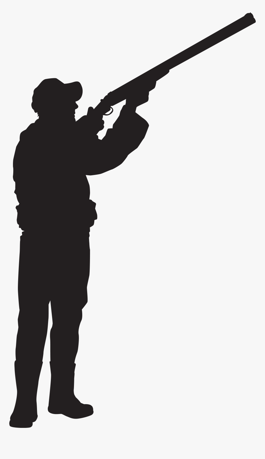 Hunting Silhouette Clip Art - Hunter Clipart Png, Transparent Png, Free Download